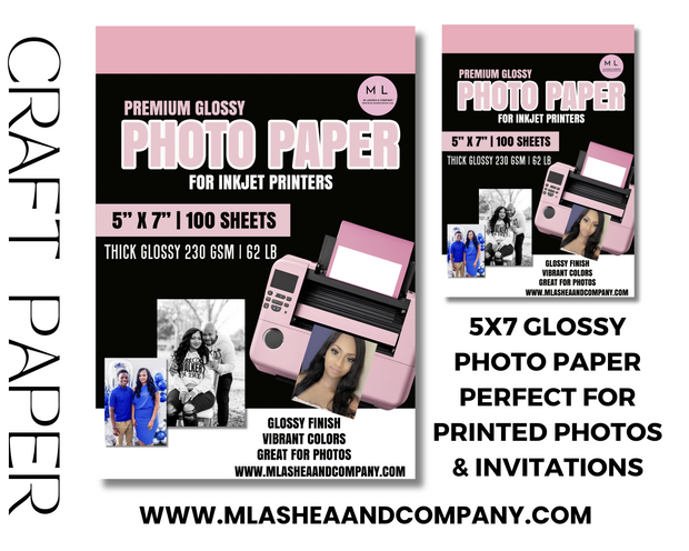 Glossy Photo Paper/ Cardstock 5X7