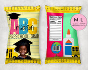 Kinder Grad Chip Bag Template Bundle