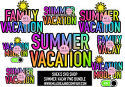 Summer Vacay PNG Bundle