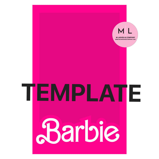 Barbie Canva Template