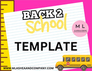 Back 2 School Canva Flyer Templates