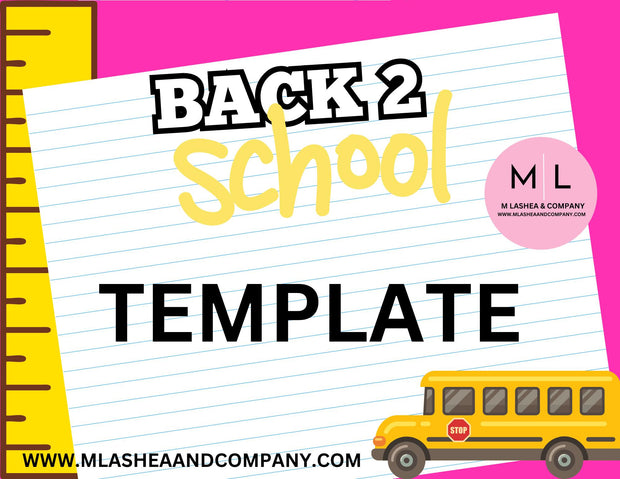 Back 2 School Canva Flyer Templates