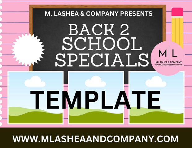 Back 2 School Canva Flyer Templates