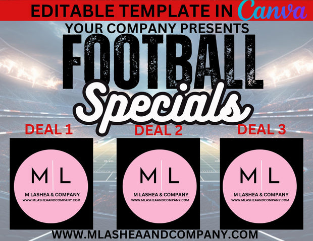 CANVA FOOTBALL SALES FLYER TEMPLATES