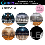 CANVA VOLLEYBALL BUTTON TEMPLATES