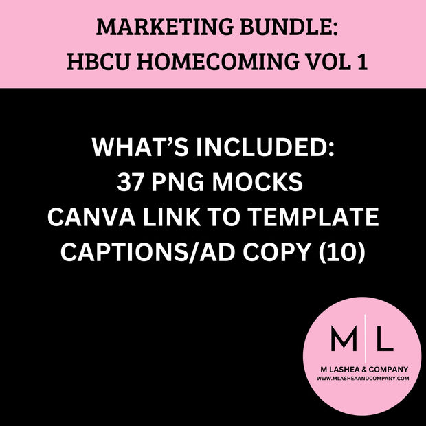 HBCU Homecoming VOL 1 - MARKETING BUNDLE