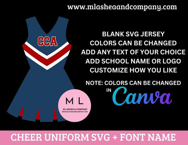 Cheer Uniform SVG Bundle