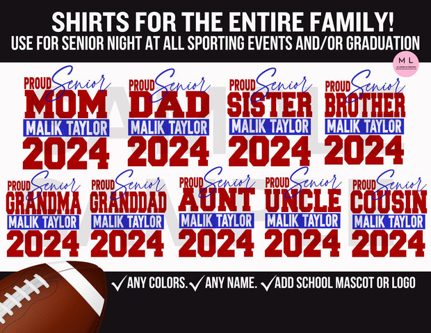 Proud Senior Family 2024 SVG Bundle