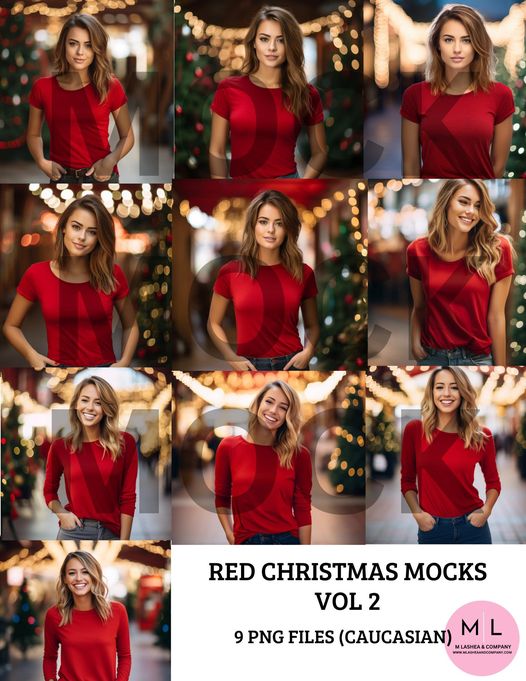 Red Christmas Mocks Vol 2 Caucasian