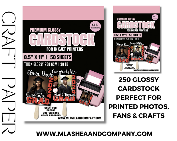 Glossy Photo Paper/ Cardstock 250 GSM 90 LB