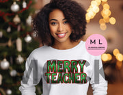 Merry Sequin Green & Red PNG Bundle