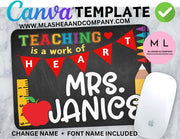 Canva Teaching is a Work of Heart Template