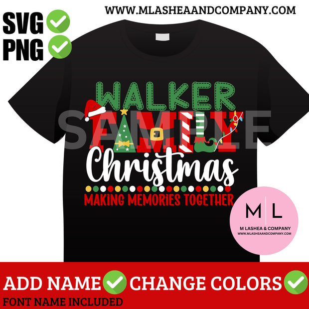 FAMILY CHRISTMAS SVG-PNG Bundle