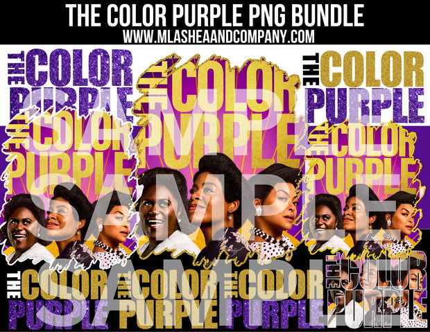 THE COLOR PURPLE PNG COMPLETE BUNDLE