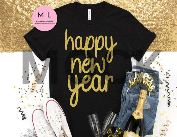 Happy New Year PNG Bundle + Bonus SVG