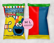 Cookie Monster Complete Birthday Chip Bag Bundle