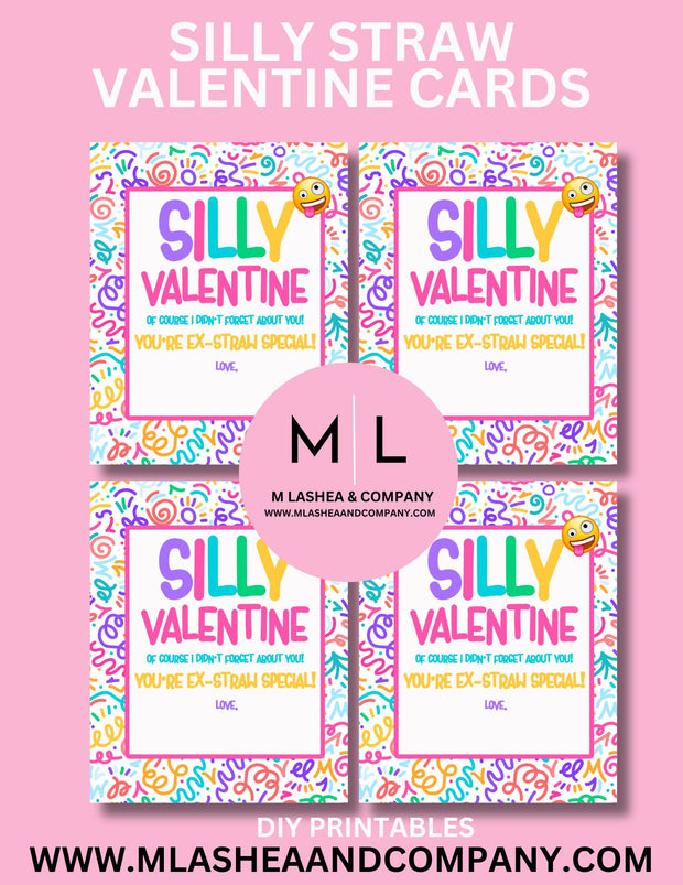 SILLY VALENTINE CARD PRINTABLES (PNG)