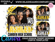 GRAD SENIOR T-SHIRT DESIGNS CANVA Templates