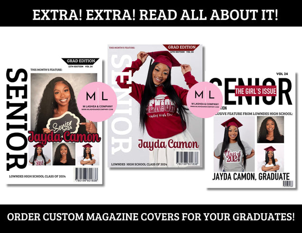 SENIOR MAGAZINE CANVA Templates + Marketing Materials