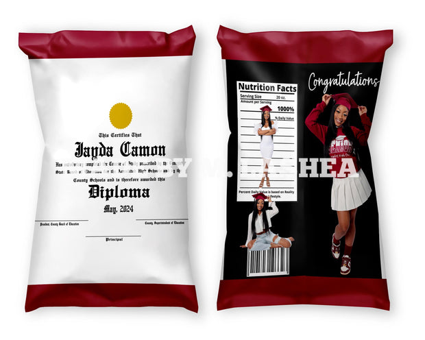 Canva Grad Chip Bag Template Bundle