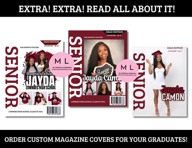 SENIOR MAGAZINE CANVA Templates + Marketing Materials