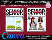 SENIOR MAGAZINE CANVA Templates + Marketing Materials