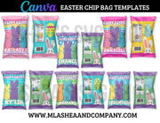 Canva Easter Chip Bag Templates