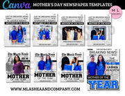 CANVA Mother’s Day Newspaper Templates