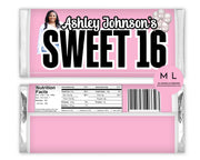 CANVA Sweet 16 Chocolate Bar Templates