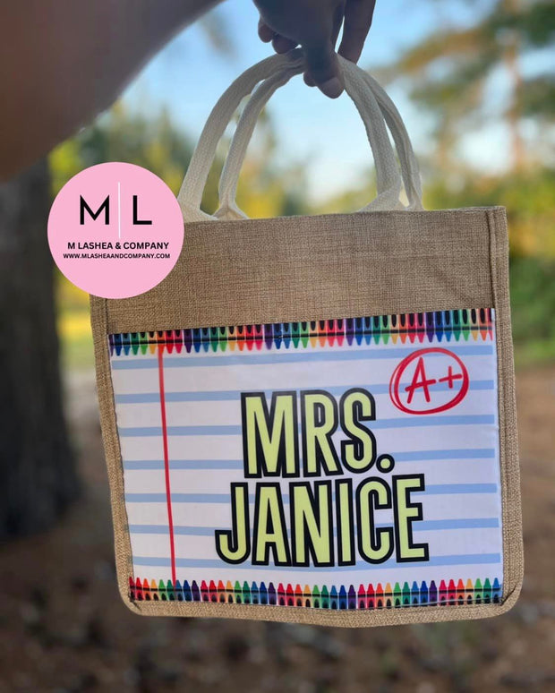 CANVA Teacher Background Templates (paired with medium tote bag)