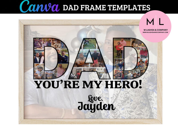 CANVA Dad Frame Templates