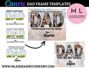 CANVA Dad Frame Templates