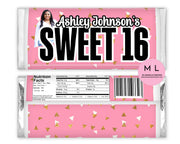 CANVA Sweet 16 Chocolate Bar Templates