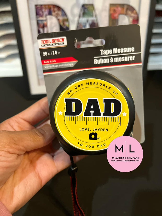 CANVA Dad Tape Measure Label Templates