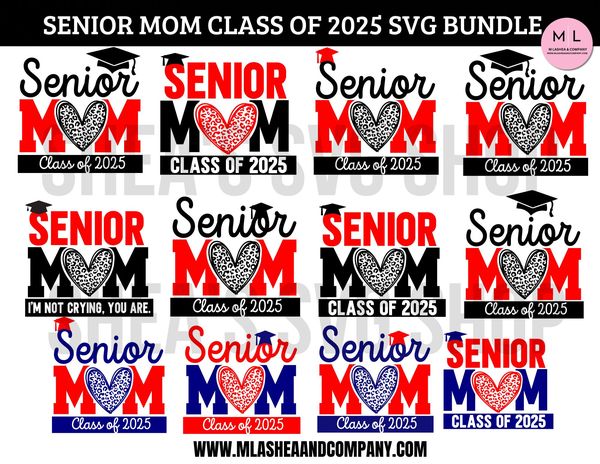 Senior Mom 2025 SVG Bundle