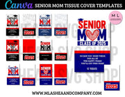 CANVA Senior Mom Tissue Cover Templates