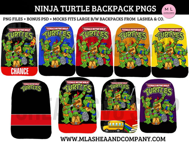 Ninja Full Backpack PNG Bundle