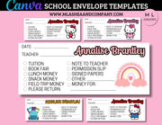 Canva School Envelopes Template Bundle