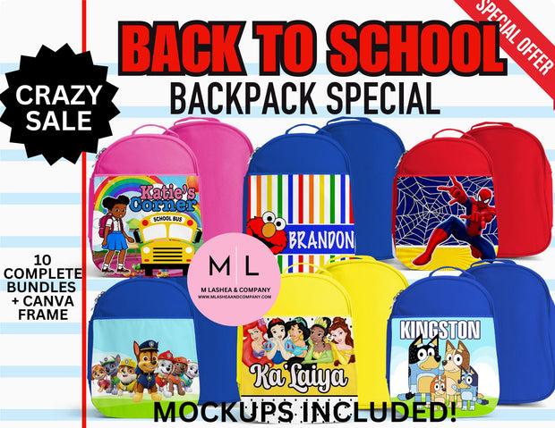 MEGA BACK TO SCHOOL SMALL BACKPACK BUNDLE