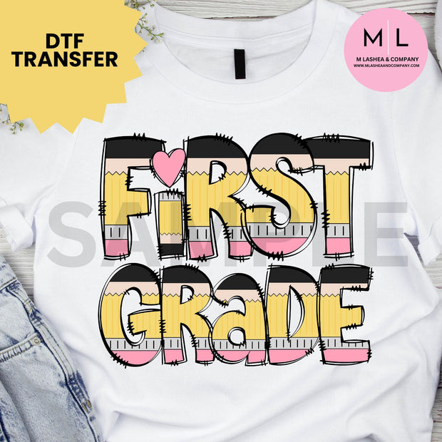 Pencil Grade School Transfers