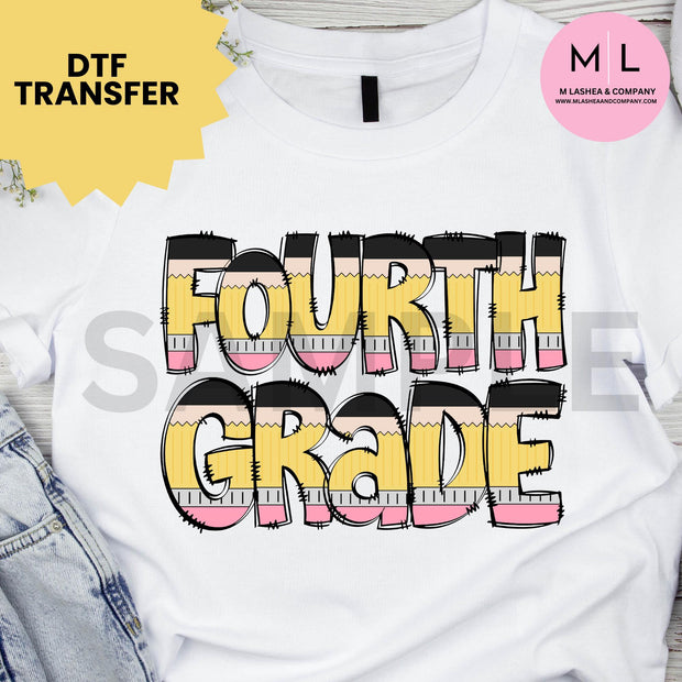 Pencil Grade School Transfers