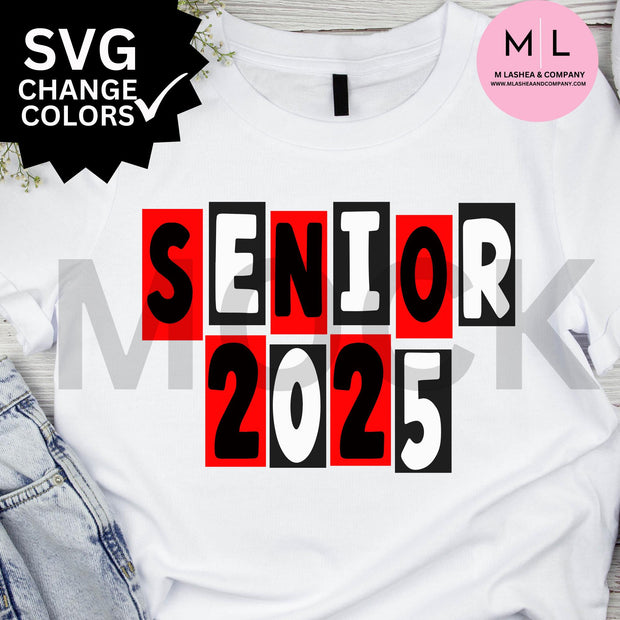 Senior 2025 SVG Bundle