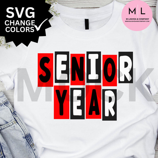 Senior 2025 SVG Bundle