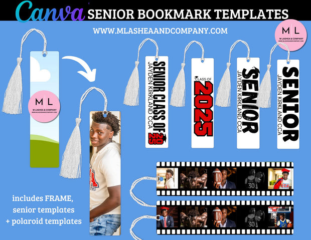 Canva Senior Bookmark Template Bundle