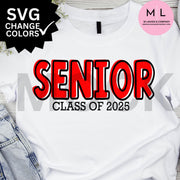 Senior 2025 SVG Bundle