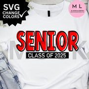 Senior 2025 SVG Bundle