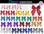 Canva Cheer Bows