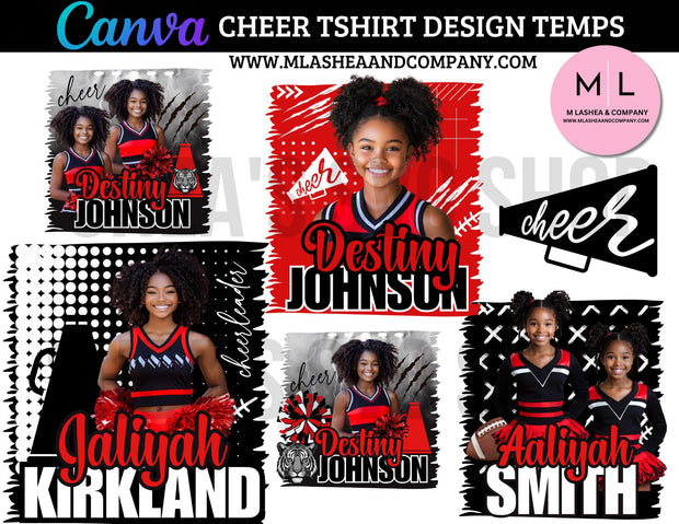 Canva Cheer Tshirt Design Templates