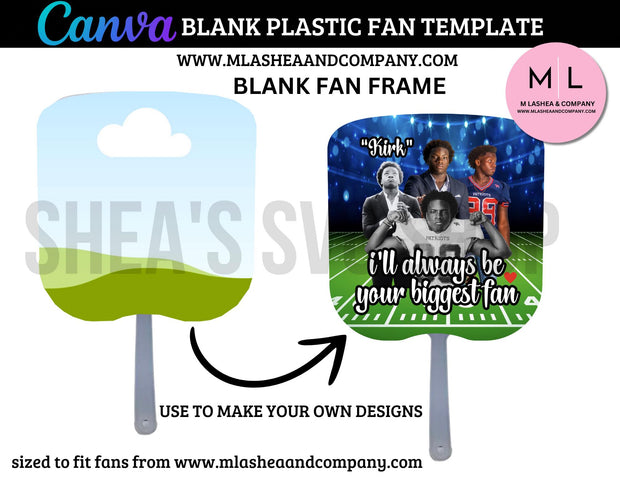 CANVA Blank Plastic Fan Frame