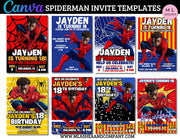 CANVA SPIDERMAN INVITE Templates